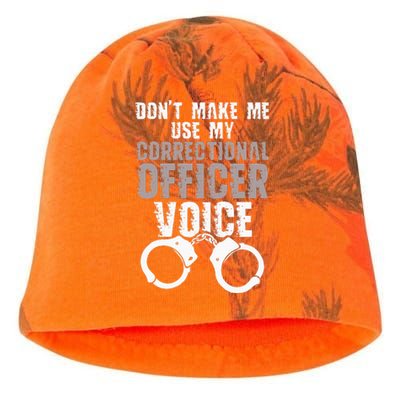 Dont Make Me Use My Correctional Kati - Camo Knit Beanie