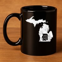 Detroit Michigan Motor City Midwest D 11oz C Handle Ceramic Mug