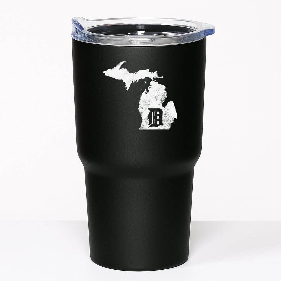 Detroit Michigan Motor City Midwest D Tumbler