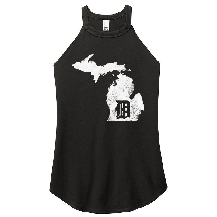Detroit Michigan Motor City Midwest D Women's Perfect Tri Rocker Tank
