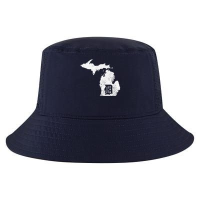 Detroit Michigan Motor City Midwest D Cool Comfort Performance Bucket Hat