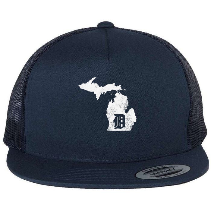 Detroit Michigan Motor City Midwest D Flatbill Hat