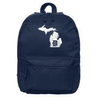 Detroit Michigan Motor City Midwest D 16 in Basic Backpack