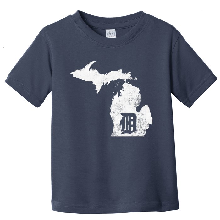 Detroit Michigan Motor City Midwest D Toddler T-Shirt