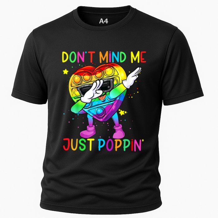Don’t Mind Me Just Poppin Gift Cooling Performance Crew T-Shirt
