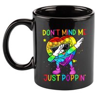 Don’t Mind Me Just Poppin Gift 11oz C Handle Ceramic Mug
