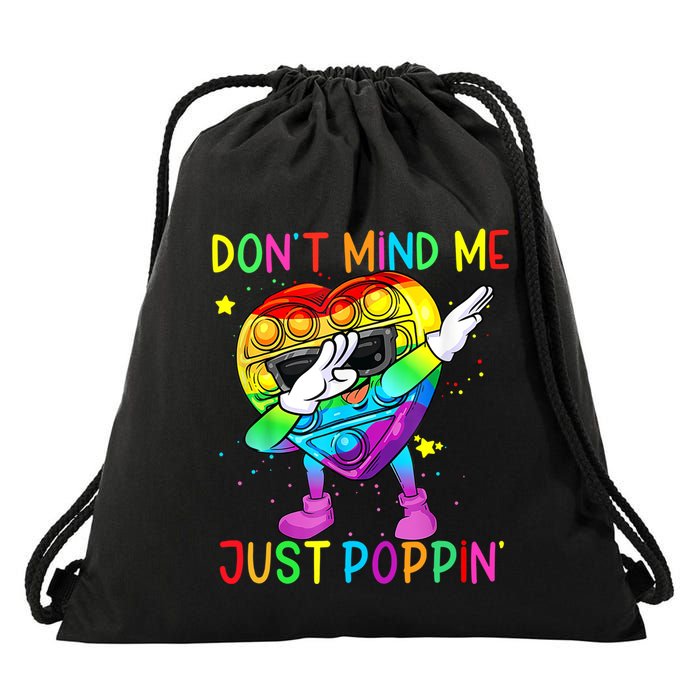 Don’t Mind Me Just Poppin Gift Drawstring Bag