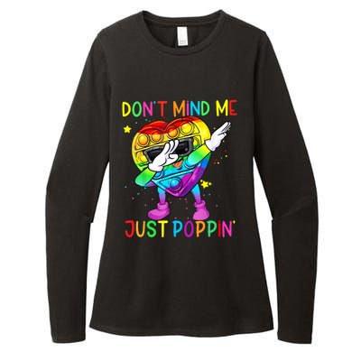 Don’t Mind Me Just Poppin Gift Womens CVC Long Sleeve Shirt