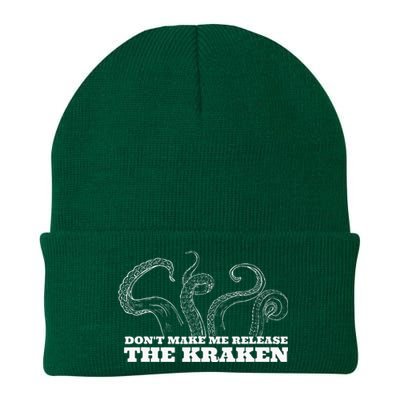 Dont Make Me Release The Kraken Sea Monster Octopus Knit Cap Winter Beanie