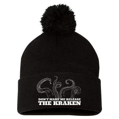 Dont Make Me Release The Kraken Sea Monster Octopus Pom Pom 12in Knit Beanie