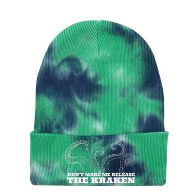 Dont Make Me Release The Kraken Sea Monster Octopus Tie Dye 12in Knit Beanie