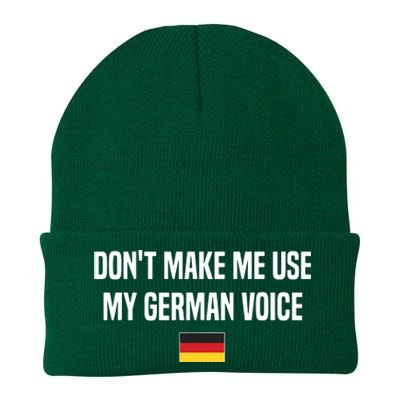 Dont Make Me Use My German Voice Germany German Saying Knit Cap Winter Beanie