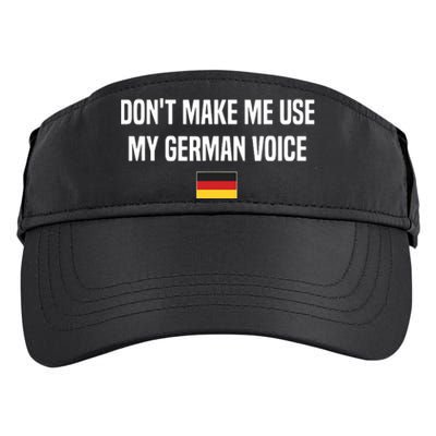 Dont Make Me Use My German Voice Germany German Saying Adult Drive Performance Visor