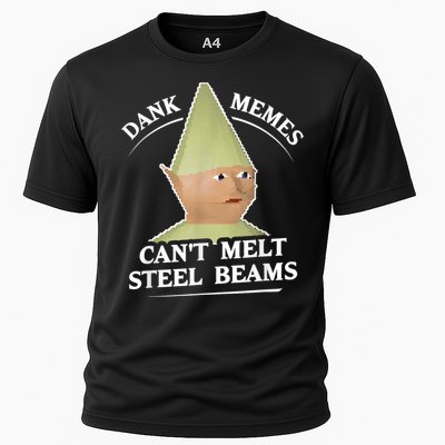 Dank Memes Melt Steel Beams Cooling Performance Crew T-Shirt