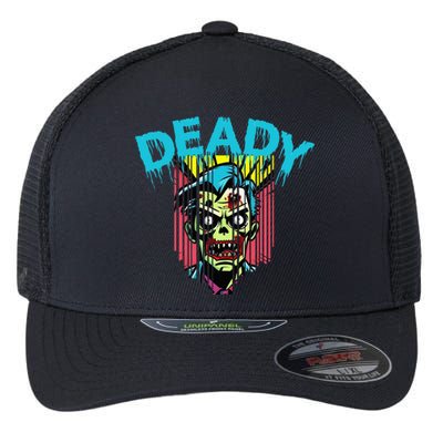 Deady Mummy Matching Dad Mom Halloween Pop Art Flexfit Unipanel Trucker Cap