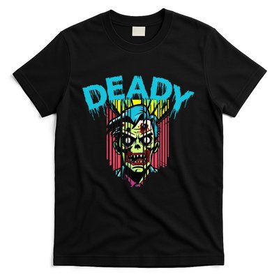 Deady Mummy Matching Dad Mom Halloween Pop Art T-Shirt