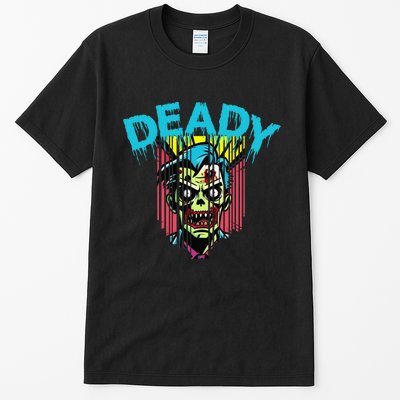 Deady Mummy Matching Dad Mom Halloween Pop Art Tall T-Shirt