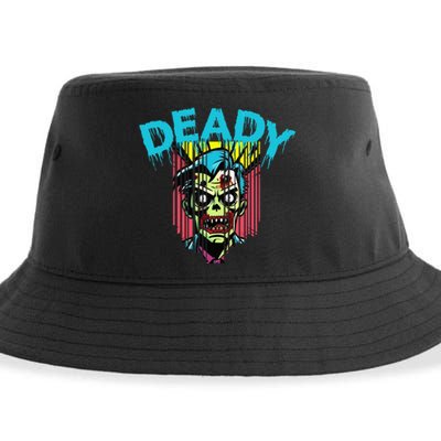 Deady Mummy Matching Dad Mom Halloween Pop Art Sustainable Bucket Hat