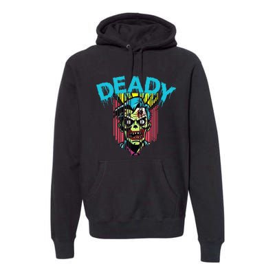 Deady Mummy Matching Dad Mom Halloween Pop Art Premium Hoodie