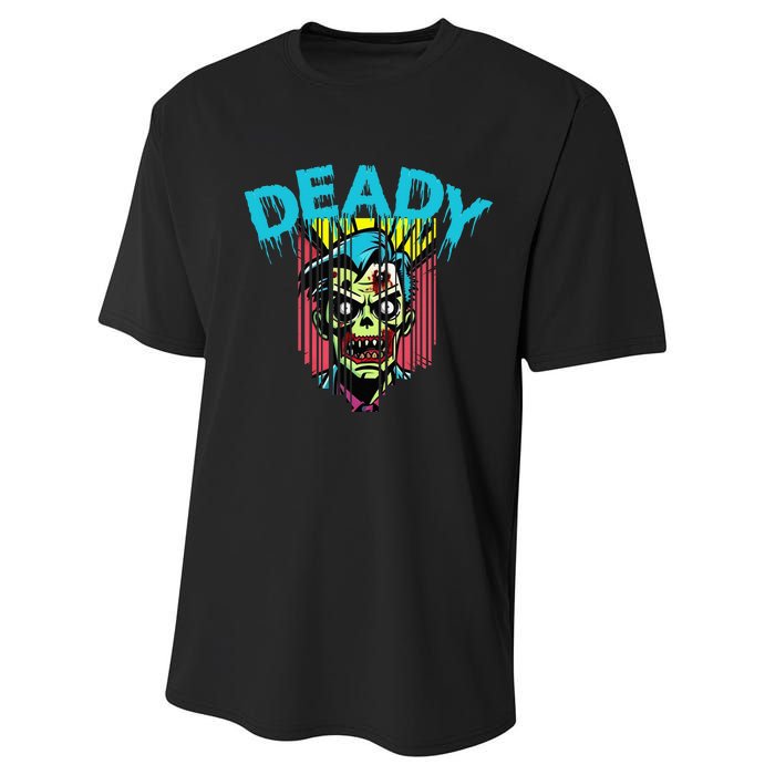 Deady Mummy Matching Dad Mom Halloween Pop Art Performance Sprint T-Shirt