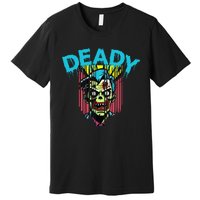 Deady Mummy Matching Dad Mom Halloween Pop Art Premium T-Shirt