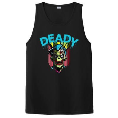 Deady Mummy Matching Dad Mom Halloween Pop Art PosiCharge Competitor Tank