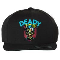 Deady Mummy Matching Dad Mom Halloween Pop Art Wool Snapback Cap