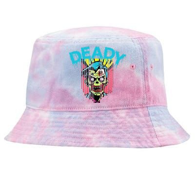 Deady Mummy Matching Dad Mom Halloween Pop Art Tie-Dyed Bucket Hat