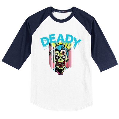 Deady Mummy Matching Dad Mom Halloween Pop Art Baseball Sleeve Shirt