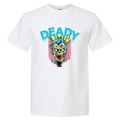 Deady Mummy Matching Dad Mom Halloween Pop Art Garment-Dyed Heavyweight T-Shirt