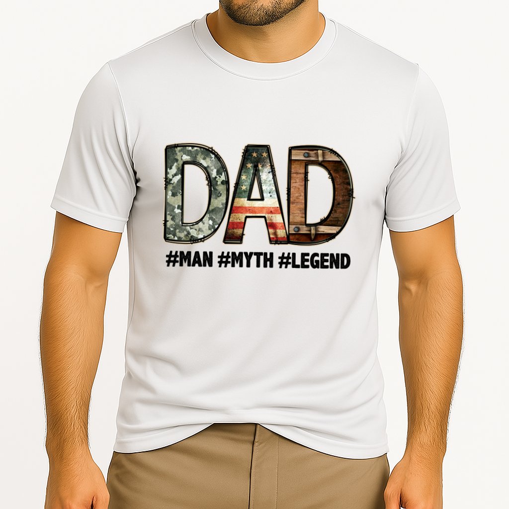 Dad Man Myth Legend Vintage Performance Shirt