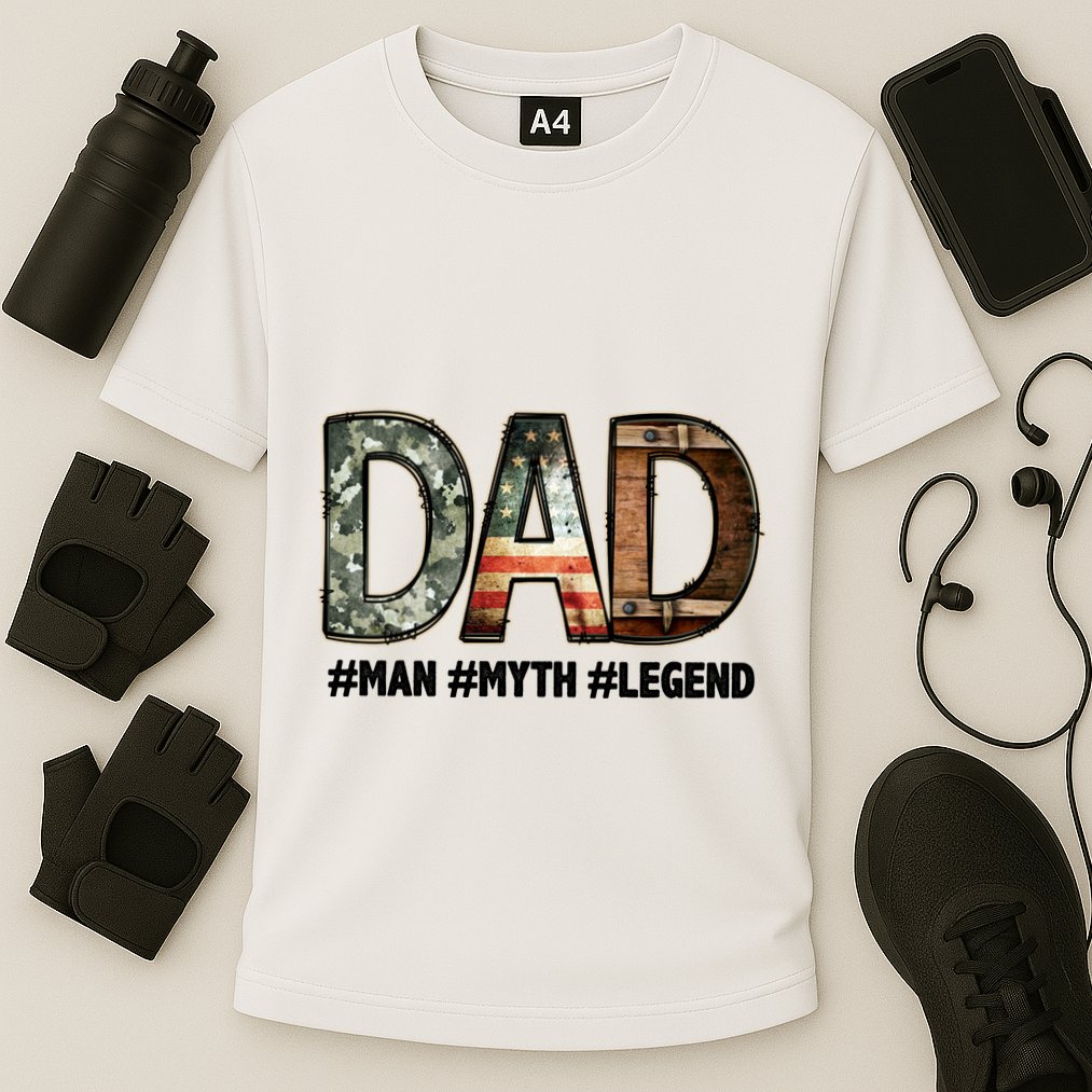 Dad Man Myth Legend Vintage Performance Shirt