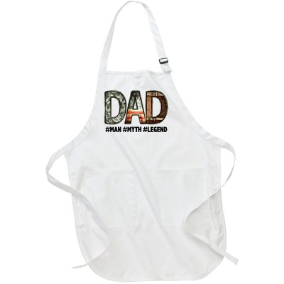 Dad Man Myth Legend Vintage Full-Length Apron With Pockets