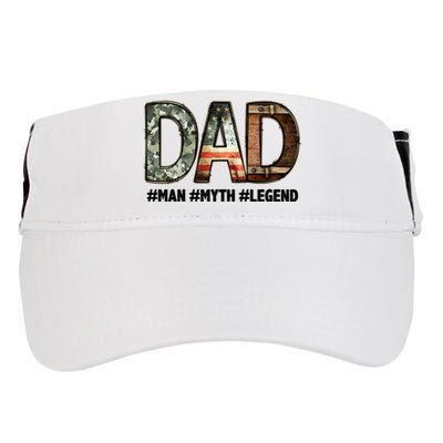 Dad Man Myth Legend Vintage Adult Drive Performance Visor