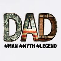 Dad Man Myth Legend Vintage Flat Bill Trucker Hat