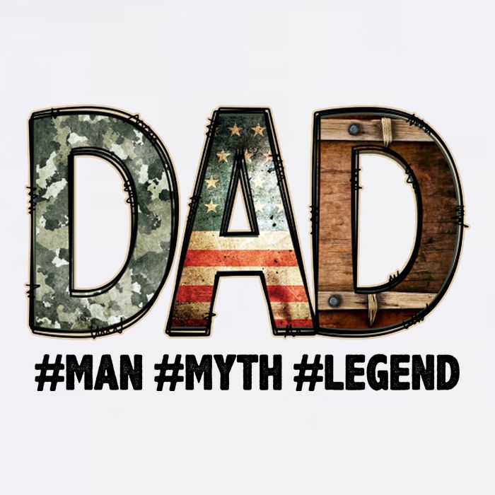 Dad Man Myth Legend Vintage Flat Bill Trucker Hat