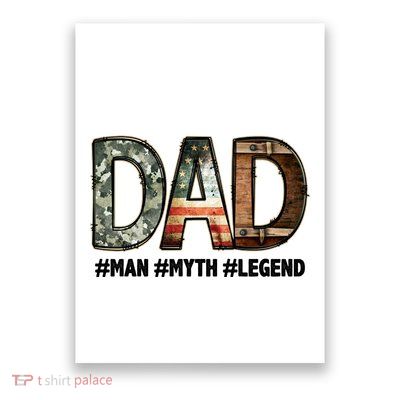 Dad Man Myth Legend Vintage Poster