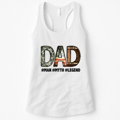 Dad Man Myth Legend Vintage Womens Tank Top
