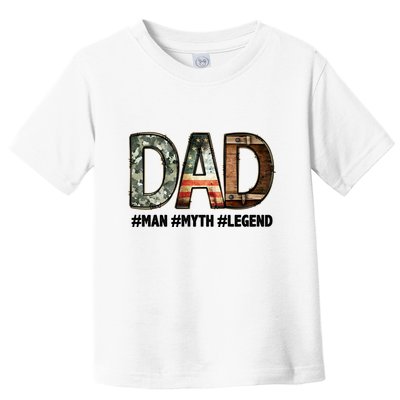 Dad Man Myth Legend Vintage Toddler T-Shirt