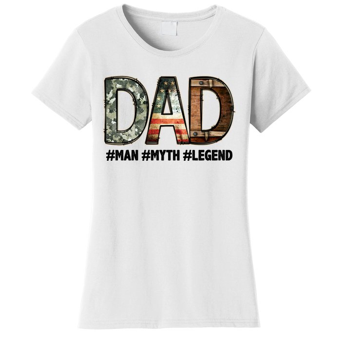 Dad Man Myth Legend Vintage Women's T-Shirt