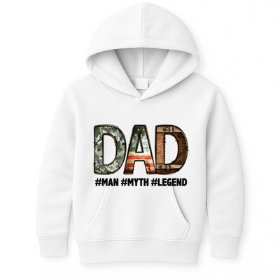 Dad Man Myth Legend Vintage Kids Hoodie