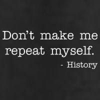 Don't Make Me Repeat Myself History Quote Garment-Dyed Fleece Hoodie