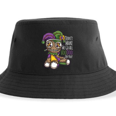 Dont Make Me Go All Voodoo Doll Mardi Gras Costume Sustainable Bucket Hat
