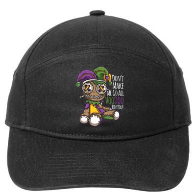 Dont Make Me Go All Voodoo Doll Mardi Gras Costume 7-Panel Snapback Hat