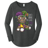 Dont Make Me Go All Voodoo Doll Mardi Gras Costume Women's Perfect Tri Tunic Long Sleeve Shirt