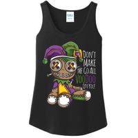 Dont Make Me Go All Voodoo Doll Mardi Gras Costume Ladies Essential Tank