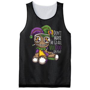 Dont Make Me Go All Voodoo Doll Mardi Gras Costume Mesh Reversible Basketball Jersey Tank