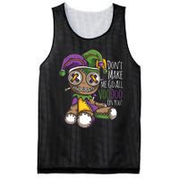 Dont Make Me Go All Voodoo Doll Mardi Gras Costume Mesh Reversible Basketball Jersey Tank