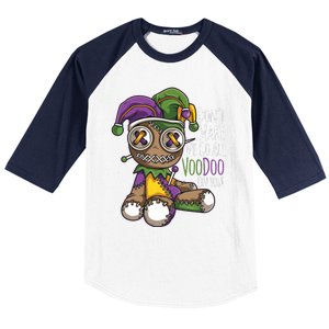 Dont Make Me Go All Voodoo Doll Mardi Gras Costume Baseball Sleeve Shirt