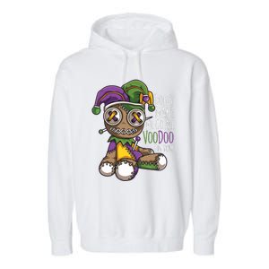 Dont Make Me Go All Voodoo Doll Mardi Gras Costume Garment-Dyed Fleece Hoodie